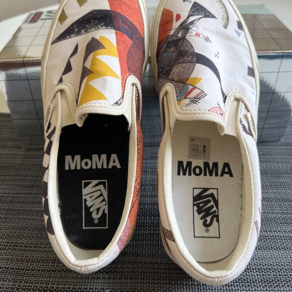 Vans x MoMA Kandinsky canvas slip-ons in box. w7/m5.5. Great condition. - Picture 4 of 8